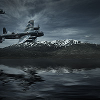 Buy canvas prints of Lancasters, Hunt the Tirpitz by Rob Lester