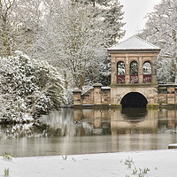 Buy canvas prints of The Roman Boat house, Birkenhead park by Rob Lester