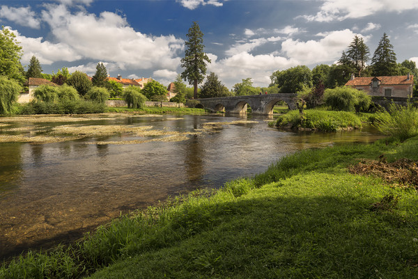 Bourdeilles on the R.Dronne  in the Dordogne  Picture Board by Rob Lester
