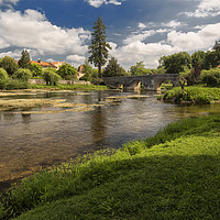 Buy canvas prints of Bourdeilles on the R.Dronne  in the Dordogne  by Rob Lester