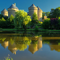 Buy canvas prints of The Chateau at Lassay les Chateaux by Rob Lester