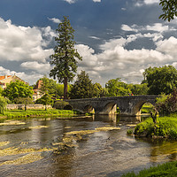 Buy canvas prints of A bridge in the Dordogne, Boudeilles  by Rob Lester