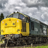 Buy canvas prints of Class 37 diesel loco 37264,  by Rob Lester