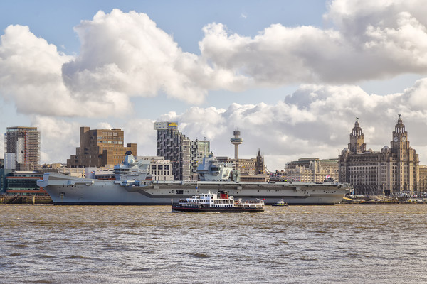 HMS Prince of Wales visits Liverpool Picture Board by Rob Lester