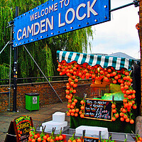 Buy canvas prints of Camden Lock Market London by Andy Evans Photos
