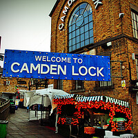 Buy canvas prints of Camden Lock Market London by Andy Evans Photos