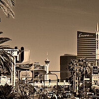 Buy canvas prints of Hotels Las Vegas Strip United States of America by Andy Evans Photos