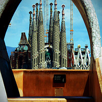 Buy canvas prints of Sagrada Familia Cathedral Barcelona Catalonia Spain by Andy Evans Photos