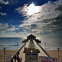 Buy canvas prints of Bournemouth Pier And Beach Dorset England UK by Andy Evans Photos