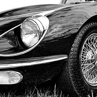 Buy canvas prints of E-Type Jaguar Classic Motor Car by Andy Evans Photos