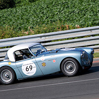Buy canvas prints of Austin Healey 100 M Sports Motor Car by Andy Evans Photos