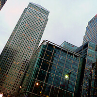 Buy canvas prints of Canada Square Canary Wharf London Docklands England by Andy Evans Photos