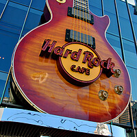 Buy canvas prints of Hard Rock Cafe Gutar Las Vegas America by Andy Evans Photos