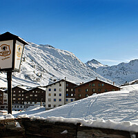 Buy canvas prints of Zurs Lech am Arlberg Austrian Alps Austria by Andy Evans Photos