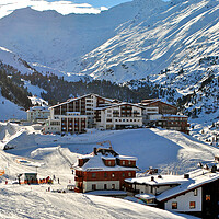 Buy canvas prints of Obergurgl Hochgurgl Tyrol Austrian Alps Austria by Andy Evans Photos