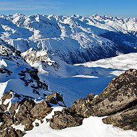 Buy canvas prints of Hochgurgl Obergurgl Tyrol Austrian Alps Austria by Andy Evans Photos