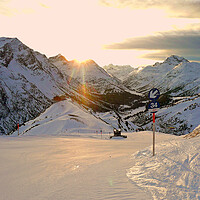 Buy canvas prints of Lech am Arlberg Austrian Alps Austria by Andy Evans Photos