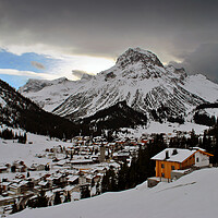 Buy canvas prints of Lech am Arlberg Austrian Alps Austria by Andy Evans Photos