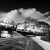 Buy canvas prints of Icefields Parkway Canadian Rockies Canada by Andy Evans Photos
