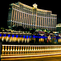 Buy canvas prints of Bellagio Hotel Las Vegas Nevada America USA by Andy Evans Photos