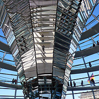 Buy canvas prints of Reichstag Dome German Bundestag Berlin Germany by Andy Evans Photos