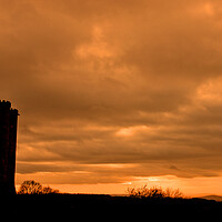 Buy canvas prints of Broadway Tower Sunset Cotswolds Worcestershire by Andy Evans Photos