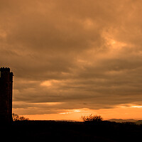 Buy canvas prints of Broadway Tower Sunset Cotswolds Worcestershire by Andy Evans Photos