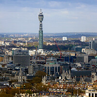 Buy canvas prints of BT Tower London Skyline Cityscape England UK by Andy Evans Photos