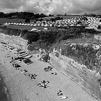 Buy canvas prints of Ladram Bay Jurassic Coast Devon England by Andy Evans Photos