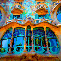 Buy canvas prints of Casa Batllo Barcelona Spain by Andy Evans Photos