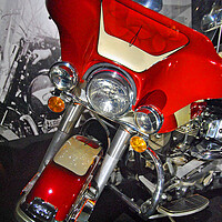 Buy canvas prints of Elvis Presley's Harley Davidson Motorbike by Andy Evans Photos