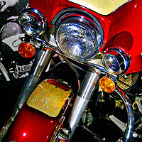 Buy canvas prints of Elvis Presley's Harley Davidson Motorbike by Andy Evans Photos