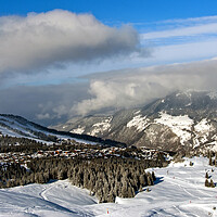 Buy canvas prints of Courchevel 1850 Three Valleys French Alps France by Andy Evans Photos