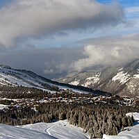 Buy canvas prints of Courchevel 1850 Three Valleys French Alps France by Andy Evans Photos