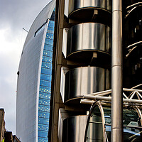 Buy canvas prints of Lloyds Building London England United Kingdom by Andy Evans Photos