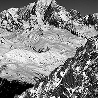 Buy canvas prints of Mont Blanc Meribel French Alps France by Andy Evans Photos