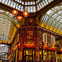 Buy canvas prints of Leadenhall Market City of London England UK by Andy Evans Photos