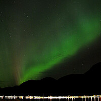 Buy canvas prints of The Northern Lights Aurora Borealis Skei Norway by Andy Evans Photos