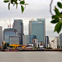 Buy canvas prints of Canary Wharf London Docklands England UK by Andy Evans Photos