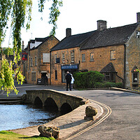 Buy canvas prints of Bourton on the Water Cotswolds England UK by Andy Evans Photos