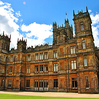 Buy canvas prints of Highclere Castle Downton Abbey England UK by Andy Evans Photos