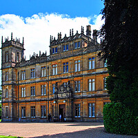 Buy canvas prints of Highclere Castle Downton Abbey England United Kingdom by Andy Evans Photos