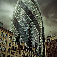 Buy canvas prints of 30 St Mary Axe The Gherkin London England United Kingdom by Andy Evans Photos