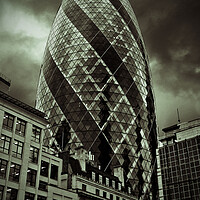 Buy canvas prints of 30 St Mary Axe The Gherkin London England United K by Andy Evans Photos