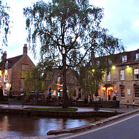 Buy canvas prints of Old Manse Hotel Bourton on the Water Cotswolds by Andy Evans Photos