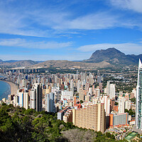 Buy canvas prints of Benidorm's Majestic Skyline by Andy Evans Photos