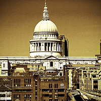 Buy canvas prints of St Pauls Cathedral London England UK by Andy Evans Photos
