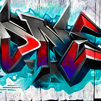 Buy canvas prints of Street Art Graffiti Digbeth Birmingham UK by Andy Evans Photos