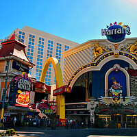 Buy canvas prints of Harrahs Resort Hotel Las Vegas America by Andy Evans Photos