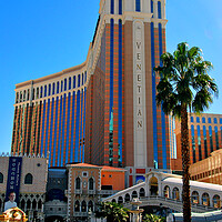 Buy canvas prints of "Sunlit Splendor: The Venetian Hotel, Las Vegas" by Andy Evans Photos